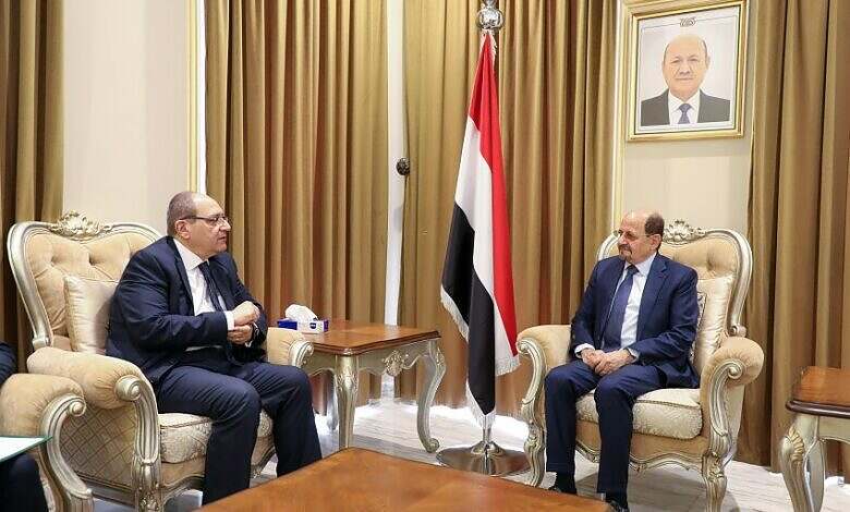 وزير الخارجية يلتقي السفير المصري